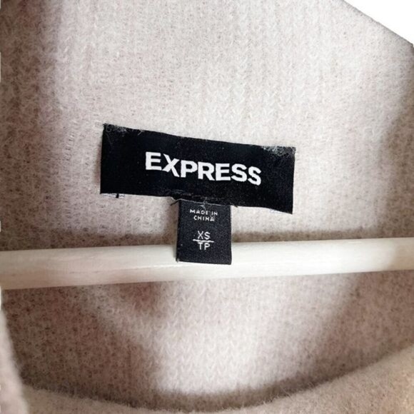 EXPRESS Zebra Print Mock Neck Sweater - Picture 3 of 7